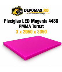 Plexiglas LED Magenta 4486 PMMA turnat 3 x 2050 x 3050 mm Plexiglas LED Magenta 4486 PMMA turnat 3 x 2050 x 3050 mm